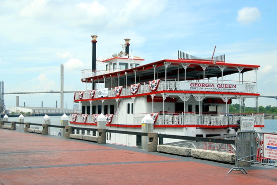 riverboat savannah port georgia USA
