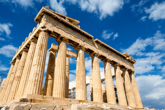 parthenon front athens greece